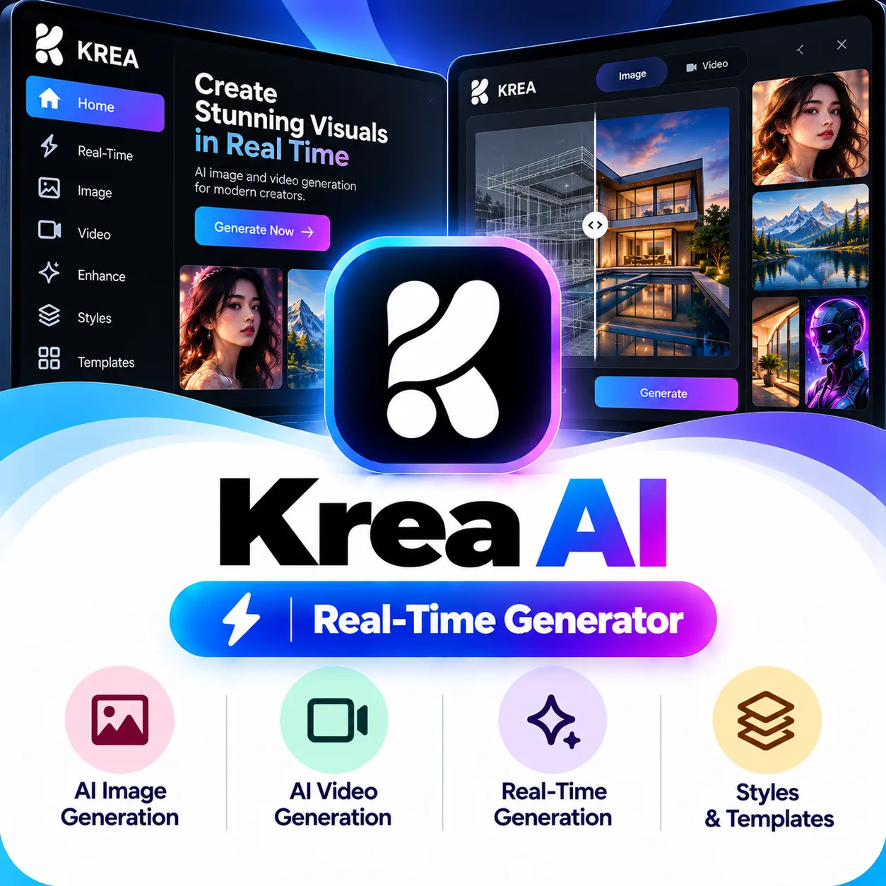 Krea AI Real-Time Generator